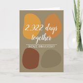 Carte 8e anniversaire mariage moderne (Devant)