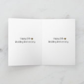 Carte 8e anniversaire mariage moderne (Intérieur)