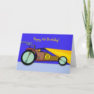 Carte 8e anniversaire pour enfant, Dune Buggy Ride à la