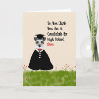8e Grade Card pour Son with Dog