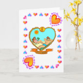 Carte 8ème Anniversaire (Fleur jaune)