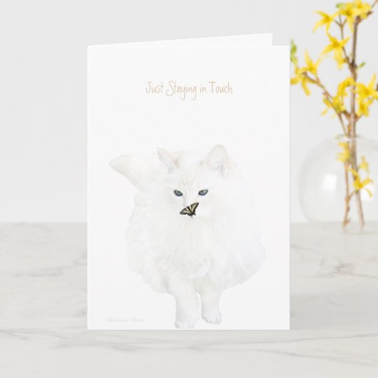 Carte #8Restez simplement en contact (Fleur jaune)