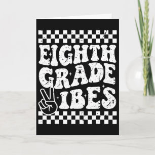 Carte 8th Huitième Année Vibes 1er Ck À L'école Damier