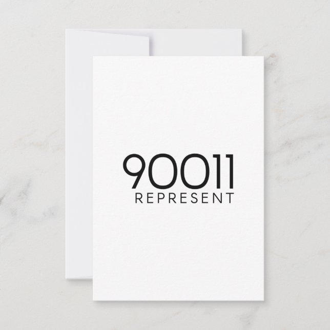 Carte 90011 Represent de Los Angeles (Devant)