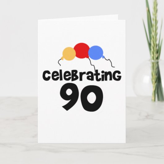 Carte 90 ans de fête (Devant)