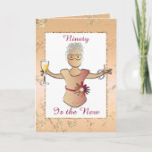 Carte 90 et fabuleux dessin animé féminin (Devant)