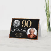 Carte 90 et Fabulous Gold Parties scintillant 2 Photo 90 (Devant)