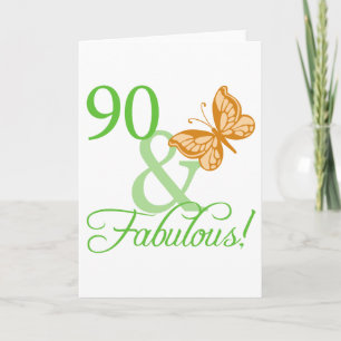 Carte 90 & Fabuleux cadeaux d'anniversaire