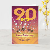 Carte 90 jours de récupération Anniversaire de la récupé (Fleur jaune)