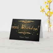 Carte 90e anniversaire ! (Fleur jaune)