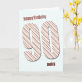 Carte 90e anniversaire (Fleur jaune)