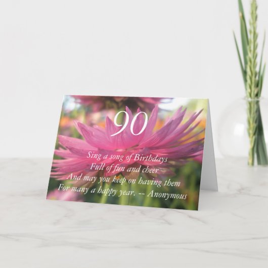Carte 90e anniversaire (Devant)