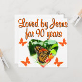 CARTE 90E ANNIVERSAIRE (Devant/Arrière en situation)