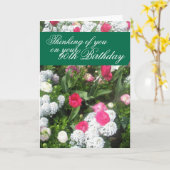 Carte 90e anniversaire (Fleur jaune)