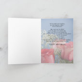 Carte 90e anniversaire avec Roses rouges (Intérieur)