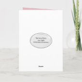 Carte 90e anniversaire Bouquet rose (Dos)