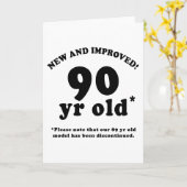 Carte 90e anniversaire Gag Dons (Fleur jaune)