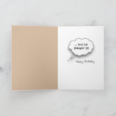 Carte 90e anniversaire Meerkat portant un Sombrero (Intérieur)