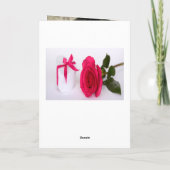 Carte 90e anniversaire photo Merci floral bordeaux (Dos)