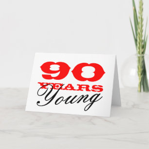 Carte 90e anniversaire pour 90 ans jeunes hommes o