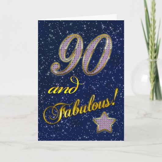 Carte 90e anniversaire pour quelqu'un Fabulous (Devant)