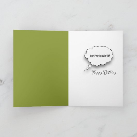 Carte 90e anniversaire Winking Rabbit avec une carotte (Intérieur)