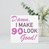 Carte 90e Humour d'anniversaire (Debout devant)