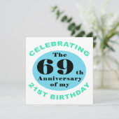 Carte 90e Humour d'anniversaire (Debout devant)