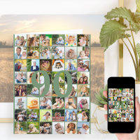 90e ou tout âge Collage photo Gros anniversaire
