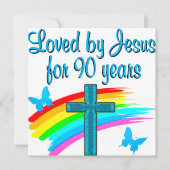 CARTE 90E PRIÈRE D'ANNIVERSAIRE (Devant)