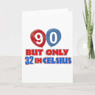 Carte 90ème anniversaire de conception