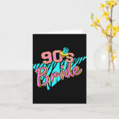 Carte 90s Bride Bridesmaid Retro Matching Bachelorette P (Fleur jaune)