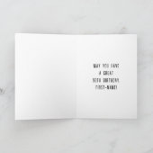 Carte 90th Birthday: Art Deco Style # 90 & Custom Name (Intérieur)