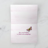 Carte 91e Anniversaire Papillon sur la fleur de cône (Intérieur)