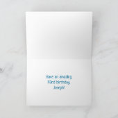 Carte 92e anniversaire : Bold, amusant, simple, arc-en-c (Intérieur)