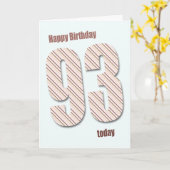 Carte 93e anniversaire (Fleur jaune)