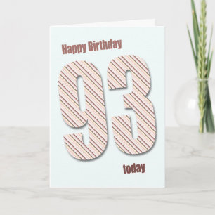 Carte 93e anniversaire