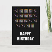 Carte 93e anniversaire avec bougies (Devant)