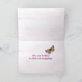 Carte 93ème anniversaire papillon sur la fleur de cône (Intérieur)