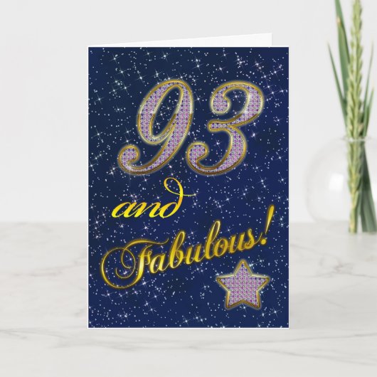 Carte 93ème anniversaire pour quelqu'un Fabulous (Devant)