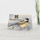 Carte 95 Belles Années Fleurs de Pickadee Anniversaire (Devant)