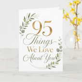Carte 95 choses que nous aimons de vous (Fleur jaune)