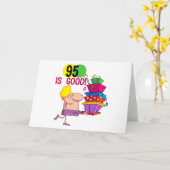 Carte 95 est Bon Anniversaire Tshirts et cadeaux (Fleur jaune)