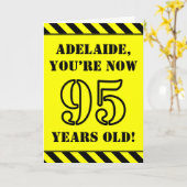 Carte 95e anniversaire : Jeu de style graphique, Nom per (Fleur jaune)