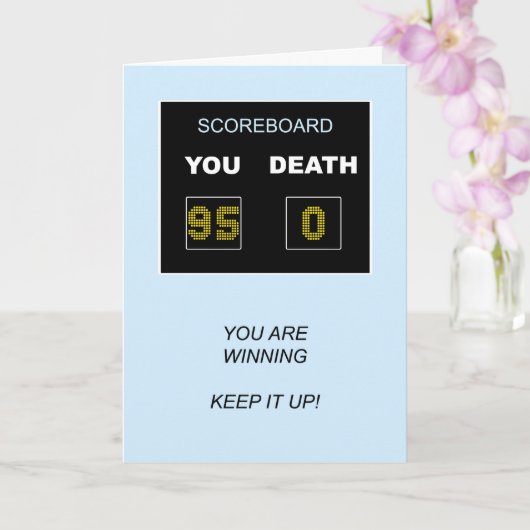 Carte 95e tableau de bord d'anniversaire (Orchidée)
