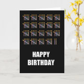 Carte 97e anniversaire avec bougies (Fleur jaune)