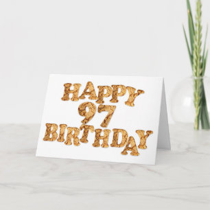 Carte 97e anniversaire pour un amoureux des cookie