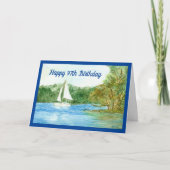 Carte 97e Birthday Sailboat (Devant)