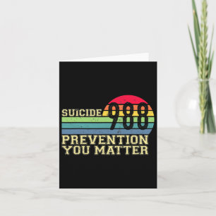 Carte 988 Prévention du suicide Ligne de vie 988 Sensibi