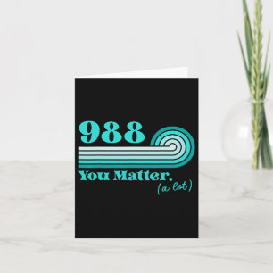 Carte 988 Prévention du suicide Sensibilisation à la san